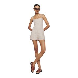 NWT Reformation Cream Linen Romper